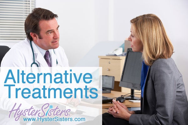 Woman talking to doctor about GYN treatment